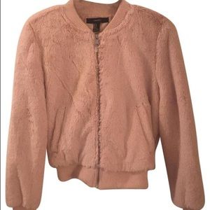 Pink Faux Fur Jacket